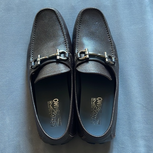 Men’s Brown Ferragamo Loafer Slip On Sz 10.5 - Picture 2 of 10